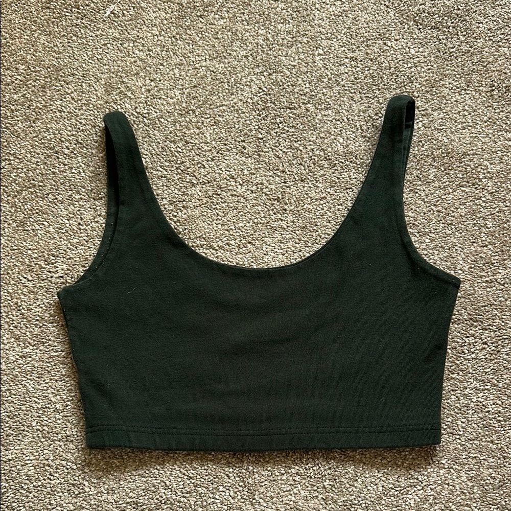 Classic Dark Green Women's Crop Top